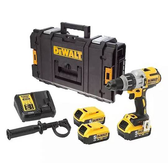 Безщіткова ударна дриль-шурупокрут акумуляторна в кейсі з 3-ма акумуляторами DeWALT DCD996P3K