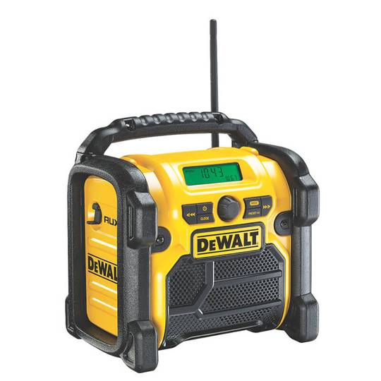 Зарядний радіо-пристрій DAB/FM, AUX та USB порт, DeWALT DCR020