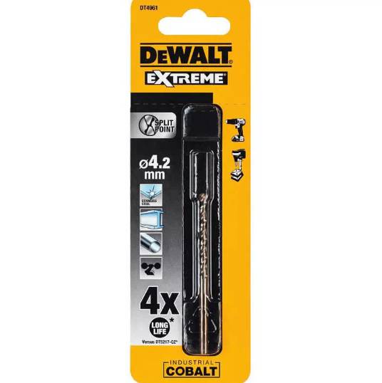 Сверло по металлу Industrial Cobalt HSS-CO DeWALT серии Extreme DT4961