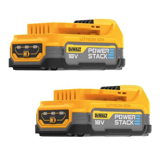 Набор аккумуляторных батарей PowerStack DeWALT DCBP034E2