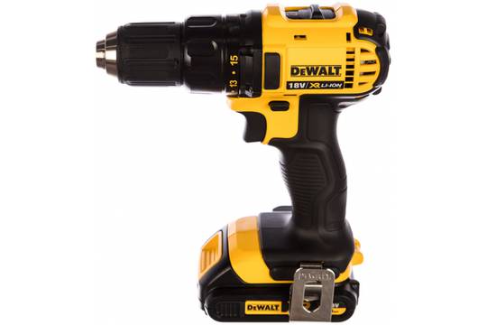 Дриль-шурупокрут безударна акумуляторна в кейсі з 2-ма акумуляторами DeWALT DCD780C2