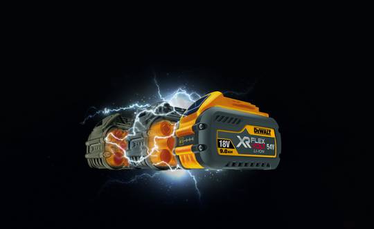 Акумуляторнаа батарея 9 Aг (18 В)/3 Аг (54 В) XR FLEXVOLT DeWALT DCB547