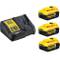 Зарядное устройство с аккумуляторной батареей (3шт) XR Li-Ion DCB184 DeWALT DCB115P3