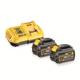 Зарядное устройство с аккумуляторной батареей (2 шт) FLEXVOLT DCB546 DeWALT DCB118T2