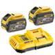 Зарядний пристрій з акумуляторною батареєю (2 шт) FLEXVOLT DCB547 DeWALT DCB118X2