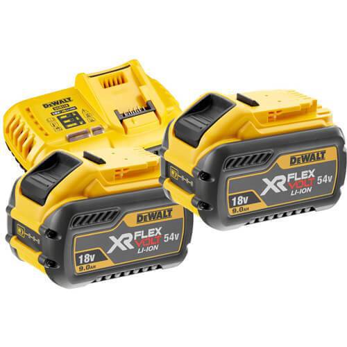 Зарядное устройство с аккумуляторной батареей (2 шт) FLEXVOLT DCB547 DeWALT DCB118X2