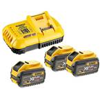 Зарядное устройство с аккумуляторной батареей (3 шт) FLEXVOLT DCB547 DeWALT DCB118X3