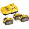 Зарядное устройство с аккумуляторной батареей (3 шт) FLEXVOLT DCB547 DeWALT DCB118X3