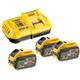 Зарядний пристрій з акумуляторною батареєю (3 шт) FLEXVOLT DCB547 DeWALT DCB118X3
