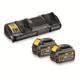 Зарядное устройство с аккумуляторной батареей (2 шт) FLEXVOLT DCB546 DeWALT DCB132T2