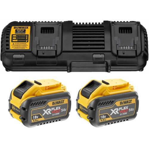 Зарядное устройство с аккумуляторной батареей (2 шт) FLEXVOLT DCB547 DeWALT DCB132X2