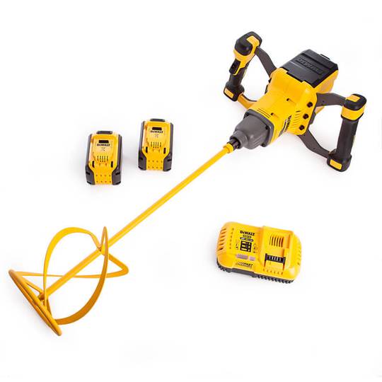 Миксер аккумуляторный с 2-мя аккумуляторами XR FLEXVOLT DeWALT DCD240X2