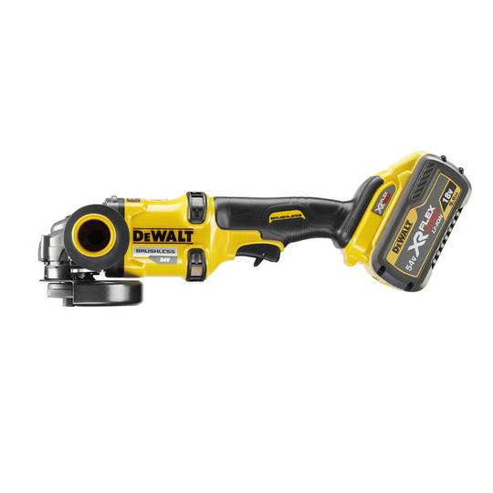 Угловая шлифмашина аккумуляторная XR FLEXVOLT в кейсе с 2-мя аккумуляторами DeWALT DCG414T2