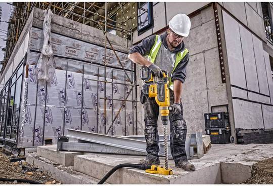 Двухрежимный перфоратор аккумуляторный SDS-MAX в кейсе с 2-мя аккумуляторами DeWALT DCH733X2