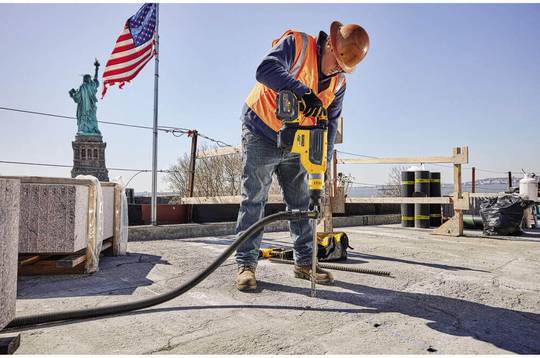 Двухрежимный перфоратор аккумуляторный SDS-MAX в кейсе с 2-мя аккумуляторами DeWALT DCH733X2