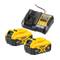 Набор из двух инструментов бесщеточных DeWALT DCK2020P2T