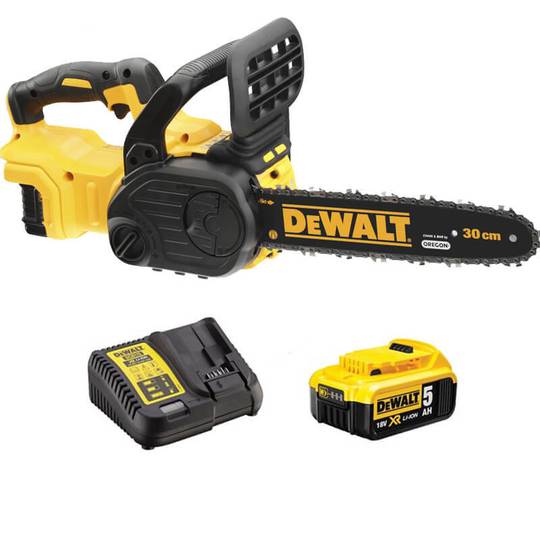 Пила цепная аккумуляторная бесщёточная с аккумулятором 5 Ач DeWALT DCM565P1