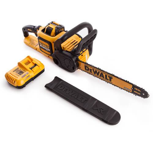 Пила цепная аккумуляторная бесщёточная с аккумулятором DCB547 DeWALT DCM575X1