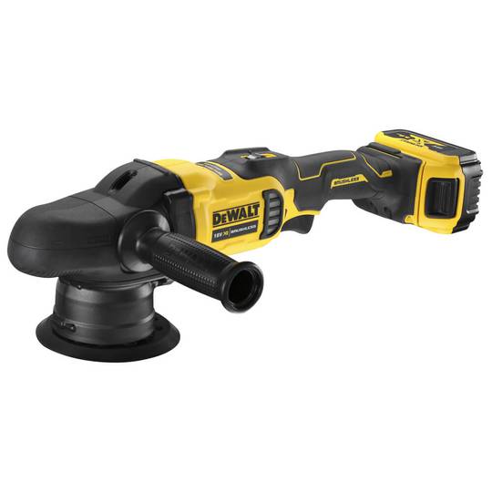 Полірувальна машина акумуляторна в кейсі з 2-ма акумуляторами 5 Аг DeWALT DCM848P2