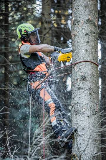 Пила цепная аккумуляторная бесщёточная с верхней рукояткой DeWALT DCMCST635N