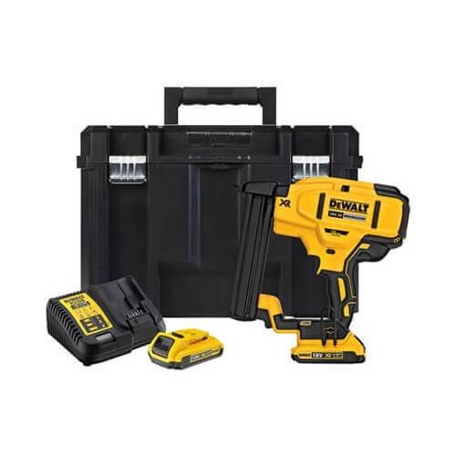 Степлер аккумуляторный в кейсе с 2-мя аккумуляторами 2 Ач DeWALT DCN681D2