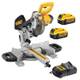 Торцовочная пила аккумуляторная с 2-мя аккумуляторами 4 Ач DeWALT DCS365M2