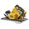 Дисковая пила под направляющие шины аккумуляторная в кейсе DeWALT DCS572NT