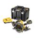 Дисковая пила аккумуляторная XR FLEXVOLT в кейсе с 2-мя аккумуляторами DeWALT DCS576T2