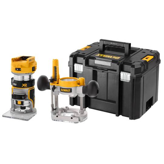 Фрезер аккумуляторный в кейсе DeWALT DCW604NT