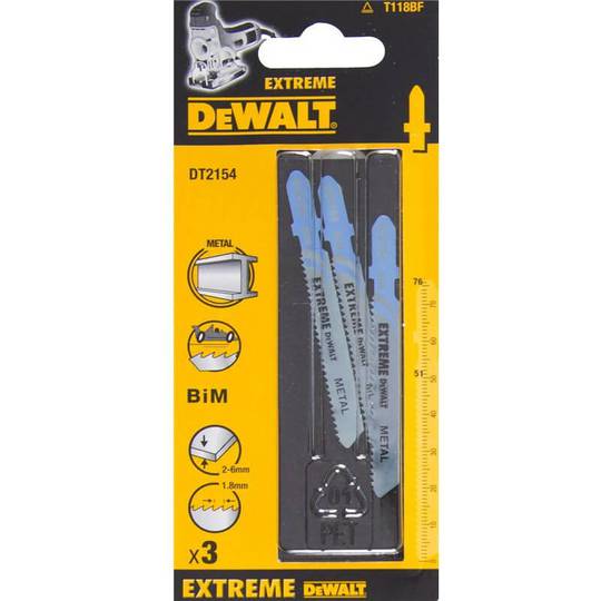 Полотно пильное биметаллическое по металлу EXTREME DeWALT DT2154