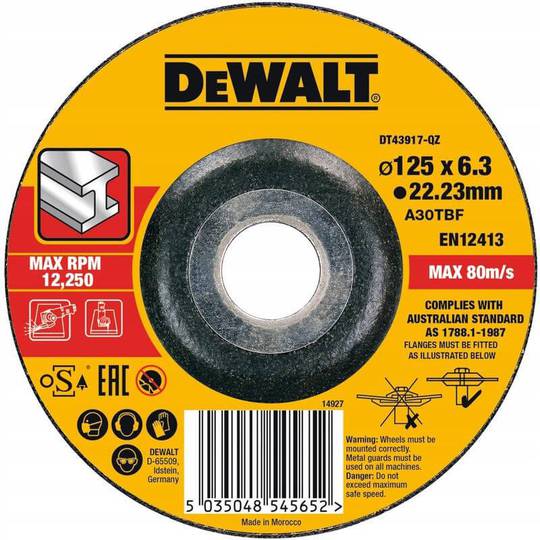 Круг обдирочный High Performance DeWALT DT43917