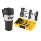 Набор бит и свёрл + термокружка, кейс DeWALT DT70707