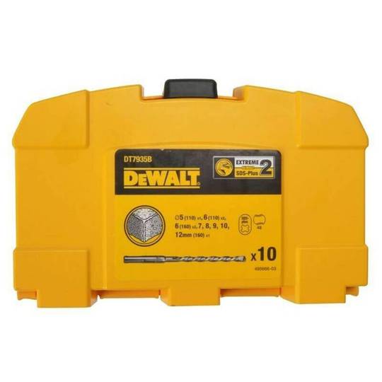 Набор буров SDS-Plus EXTREME2 (10 шт) DeWALT DT7935B
