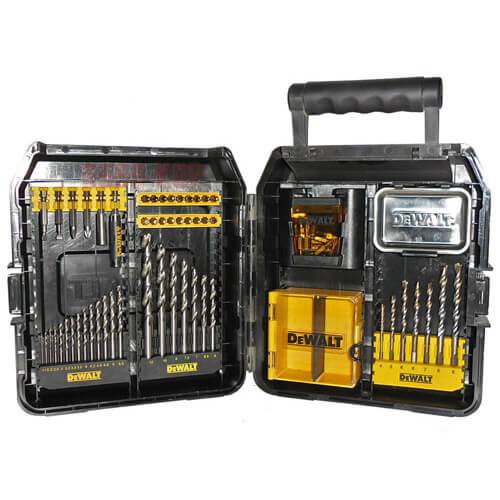 Набор для дрелей (72 шт.) со сверлами по бетону и сверлами HSS-G по металлу DeWALT DT9286