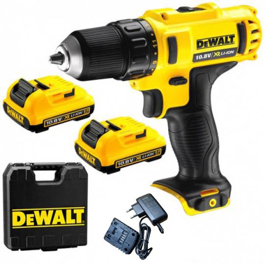 Дрель-шуруповерт аккумуляторная в кейсе с 2-ма аккумуляторами 2 Ач DeWALT  DCD710D2