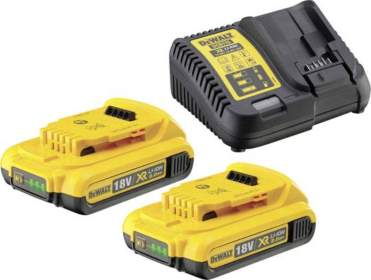 Зарядное устройство с аккумуляторной батареей (2шт) XR Li-Ion DCB183 DeWALT DCB115D2